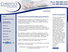 Tablet Screenshot of christysbookkeeping.com